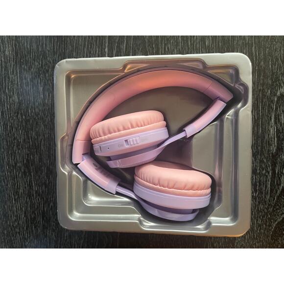 Riwbox WT-7S Kids Bluetooth Wireless Headset -Pairs to Phone, Tablet - Purple - Picture 7 of 11